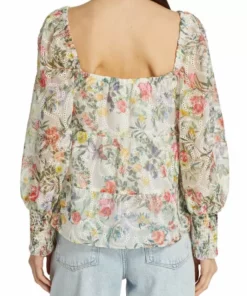 Alice + Olivia Rowa Square-Neck Eyelet Lace Top -Alice + Olivia Sales unnamed file 2534