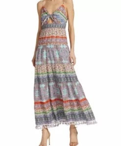 Alice + Olivia Minka Tassel-Fringe Maxi Dress 9 Alice + Olivia Minka Tassel-Fringe Maxi Dress -Alice + Olivia Sales unnamed file 2539