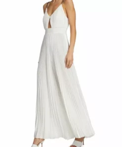 Alice + Olivia Pleated Chain-Strap Jumpsuit -Alice + Olivia Sales unnamed file 2556