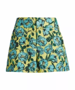 Alice + Olivia Cady High-Waisted Floral Shorts
