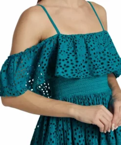 Alice + Olivia Kia Eyelet Off-The-Shoulder Maxi Dress -Alice + Olivia Sales unnamed file 260