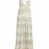 Alice + Olivia Karolina Smocked Tiered Maxi Dress