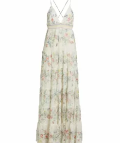 Alice + Olivia Karolina Smocked Tiered Maxi Dress