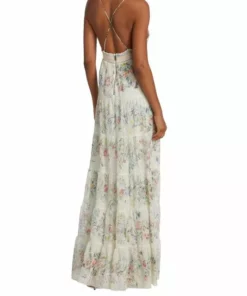 Alice + Olivia Karolina Smocked Tiered Maxi Dress -Alice + Olivia Sales unnamed file 2605