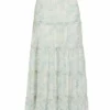 Alice + Olivia Aisha Eyelet Lace Midi-Skirt