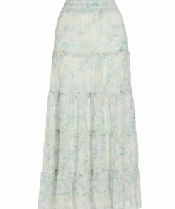 Alice + Olivia Aisha Eyelet Lace Midi-Skirt
