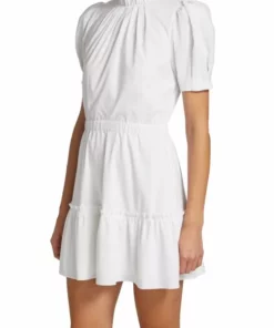 Alice + Olivia Vida Puff-Sleeve Tiered Minidress -Alice + Olivia Sales unnamed file 2647