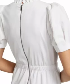 Alice + Olivia Vida Puff-Sleeve Tiered Minidress -Alice + Olivia Sales unnamed file 2649