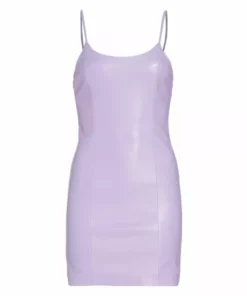 Alice + Olivia Nelle Vegan Leather Minidress