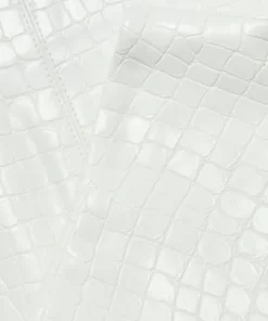 Alice + Olivia Croc-Effect Faux Leather Minskirt -Alice + Olivia Sales unnamed file 2664