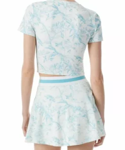 Alice + Olivia Cindy Printed Cotton Crop Tee -Alice + Olivia Sales unnamed file 2668