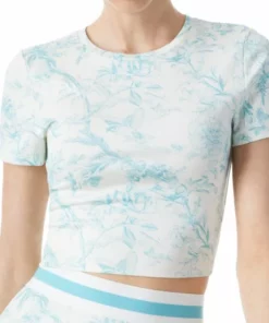Alice + Olivia Cindy Printed Cotton Crop Tee -Alice + Olivia Sales unnamed file 2669