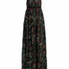 Alice + Olivia Mckenna Embroidered Empire Waist Gown