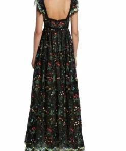 Alice + Olivia Mckenna Embroidered Empire Waist Gown 11 Alice + Olivia Mckenna Embroidered Empire Waist Gown -Alice + Olivia Sales unnamed file 2690