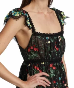 Alice + Olivia Mckenna Embroidered Empire Waist Gown 12 Alice + Olivia Mckenna Embroidered Empire Waist Gown -Alice + Olivia Sales unnamed file 2691