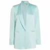 Alice + Olivia Yuriko Satin Shawl Blazer