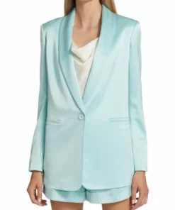 Alice + Olivia Yuriko Satin Shawl Blazer -Alice + Olivia Sales unnamed file 2695