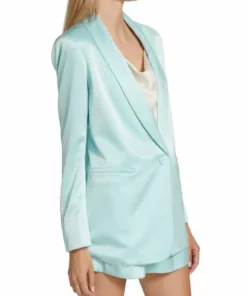 Alice + Olivia Yuriko Satin Shawl Blazer -Alice + Olivia Sales unnamed file 2696