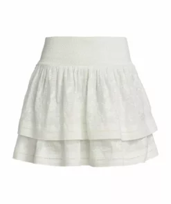 Alice + Olivia Bethie Tiered Miniskirt