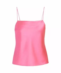 Alice + Olivia Harmon Drapey Slip Tank Garden Green