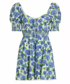 Alice + Olivia Crawford Floral Eyelet Minidress