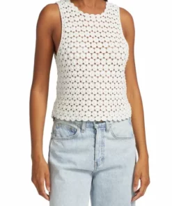 Alice + Olivia Reva Pearl Crochet Top -Alice + Olivia Sales unnamed file 2741