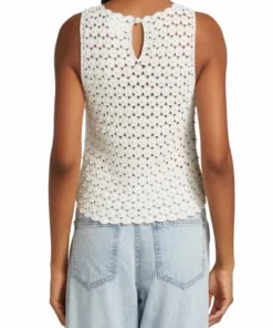 Alice + Olivia Reva Pearl Crochet Top -Alice + Olivia Sales unnamed file 2743