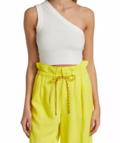 Alice + Olivia Elden Crop One-Shoulder Tank Top -Alice + Olivia Sales unnamed file 2772