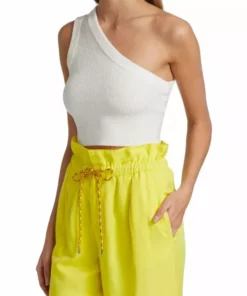 Alice + Olivia Elden Crop One-Shoulder Tank Top -Alice + Olivia Sales unnamed file 2773