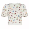 Alice + Olivia Risa Embroidered Puff-Sleeve Top