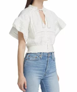 Alice + Olivia Tabitha Eyelet-Embroidered Crop Top 10 Alice + Olivia Tabitha Eyelet-Embroidered Crop Top -Alice + Olivia Sales unnamed file 301