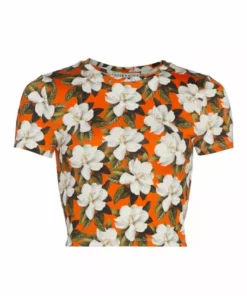 Alice + Olivia Cindy Floral Crop Top