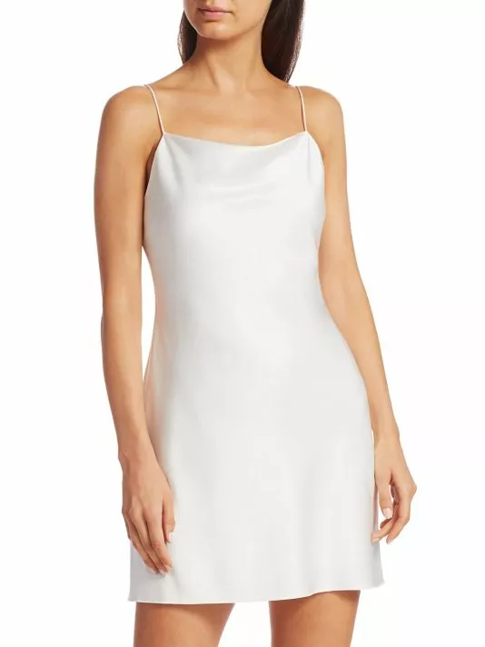 Alice + Olivia Harmony Mini Slip Dress Bright Poppy 3 Alice + Olivia Harmony Mini Slip Dress Bright Poppy - Image 3