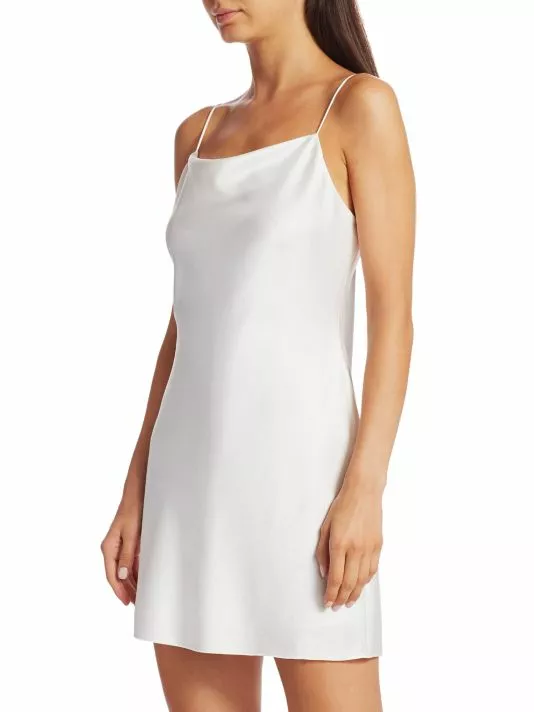 Alice + Olivia Harmony Mini Slip Dress Bright Poppy 4 Alice + Olivia Harmony Mini Slip Dress Bright Poppy - Image 4