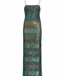 Alice + Olivia Fifi Embellished Maxi-Dress
