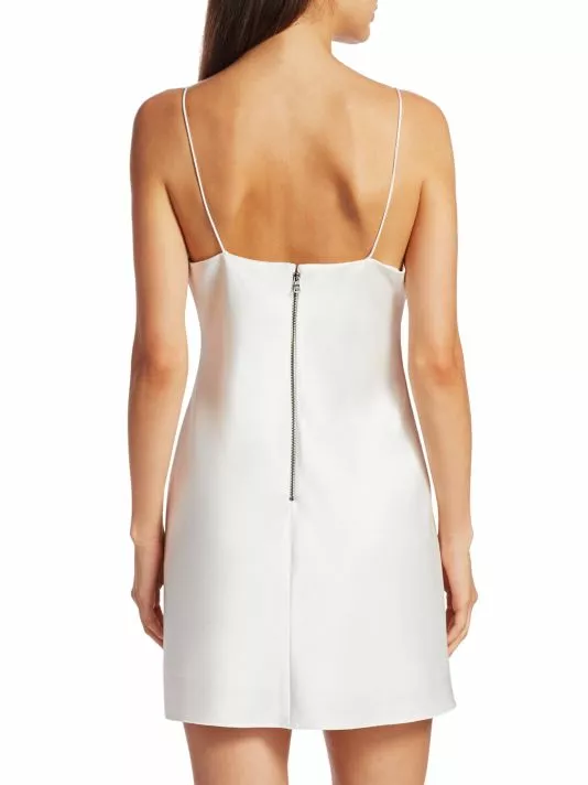 Alice + Olivia Harmony Mini Slip Dress Bright Poppy 5 Alice + Olivia Harmony Mini Slip Dress Bright Poppy - Image 5