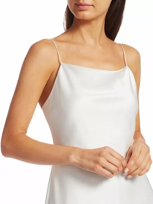 Alice + Olivia Harmony Mini Slip Dress Bright Poppy 6 Alice + Olivia Harmony Mini Slip Dress Bright Poppy - Image 6