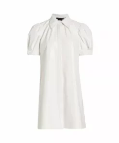 Alice + Olivia Gem Faux Leather Minidress