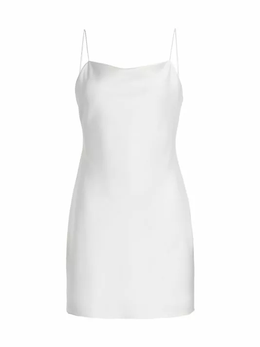 Alice + Olivia Harmony Mini Slip Dress Bright Poppy 9 Alice + Olivia Harmony Mini Slip Dress Bright Poppy - Image 9