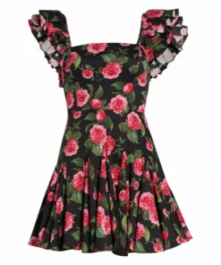 Alice + Olivia Floral-Print Minidress