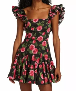 Alice + Olivia Floral-Print Minidress -Alice + Olivia Sales unnamed file 392