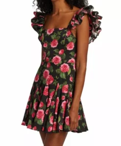 Alice + Olivia Floral-Print Minidress -Alice + Olivia Sales unnamed file 393