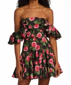 Alice + Olivia Floral-Print Minidress -Alice + Olivia Sales unnamed file 395