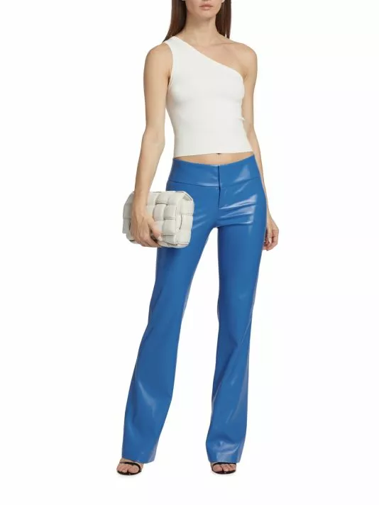 Alice + Olivia Olivia Vegan Leather Pants 2 Alice + Olivia Olivia Vegan Leather Pants - Image 2