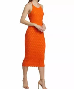 Alice + Olivia Jone Halter Midi-Dress -Alice + Olivia Sales unnamed file 418