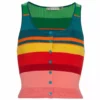Alice + Olivia Daryn Striped Knit Tank
