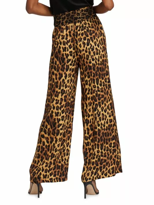 Alice + Olivia Russel Leopard High-Waisted Wide-Leg Pants 5 Alice + Olivia Russel Leopard High-Waisted Wide-Leg Pants - Image 5