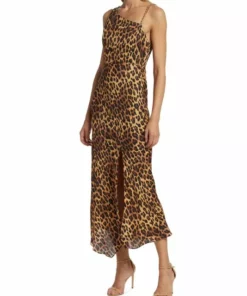 Alice + Olivia Harmony Leopard-Print One-Shoulder Slip Dress -Alice + Olivia Sales unnamed file 446