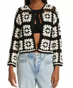 Alice + Olivia Anderson Crochet Cardigan -Alice + Olivia Sales unnamed file 473