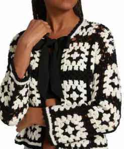 Alice + Olivia Anderson Crochet Cardigan -Alice + Olivia Sales unnamed file 476